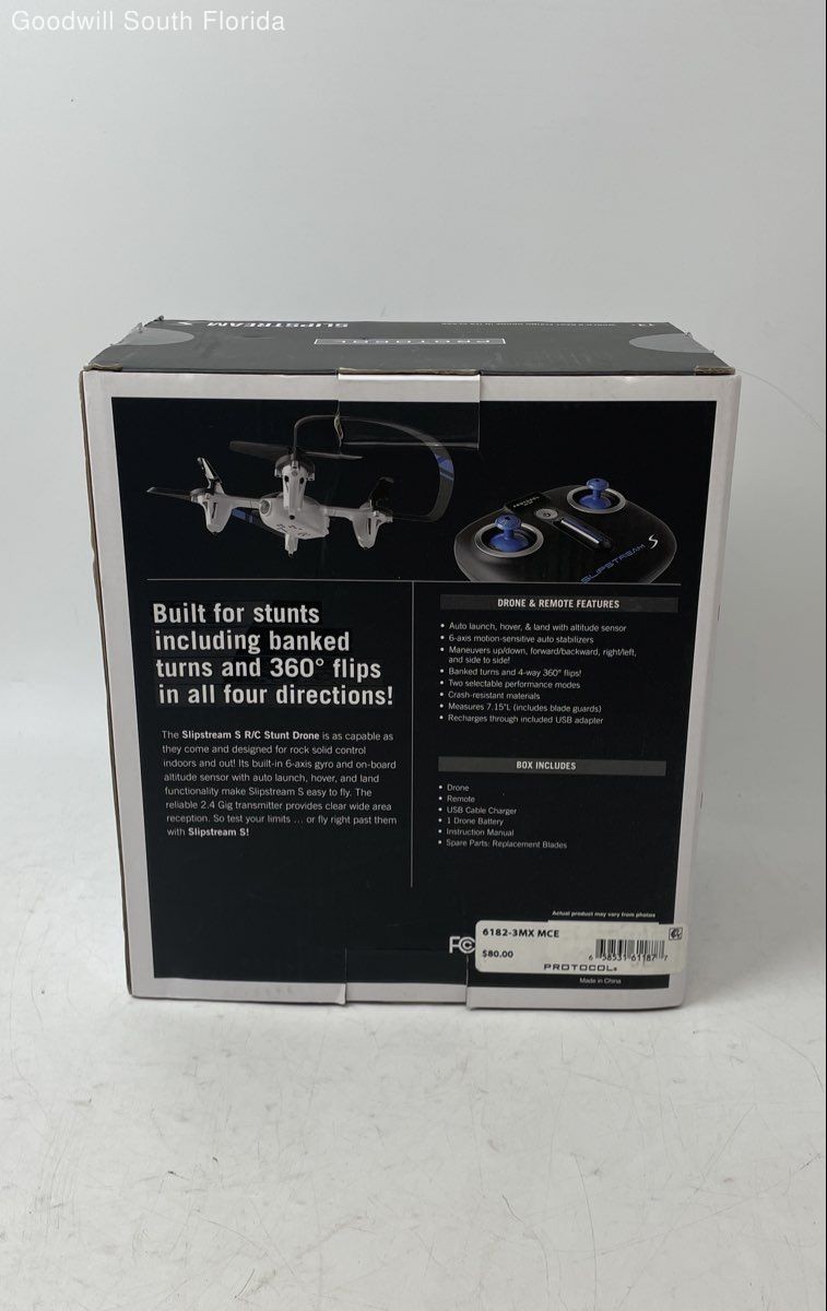 Protocol Slipstream S 2 Performance Modes R/C Stunt Drone Untested With Box