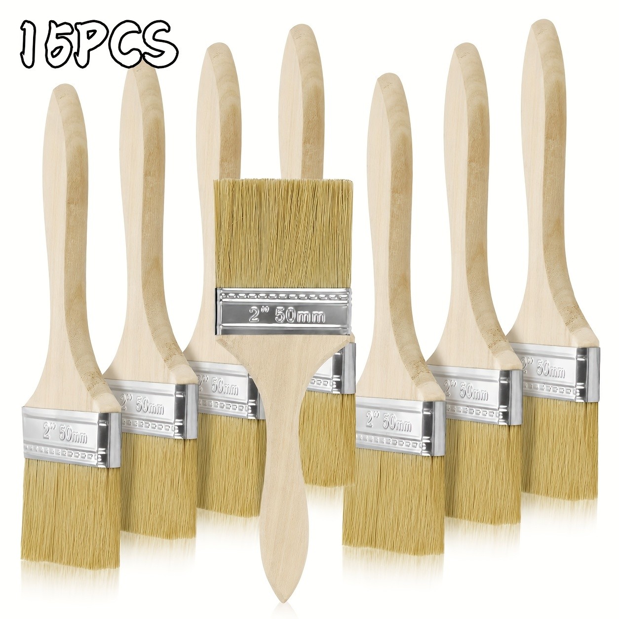 Paint And Cleaning Brushes, 2-Inch Brushes Suitable for Paint Stains