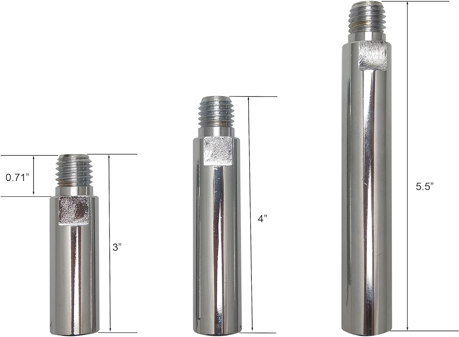 5/8"-11 Angle Grinder Extension Shaft Connecting Rod with Grinder Adjustable Spa