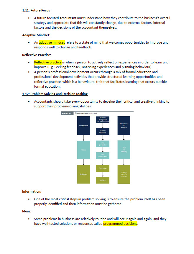 CPA Australia | Contemporary Business Issues | Grade HD Notes & Index S1 2026