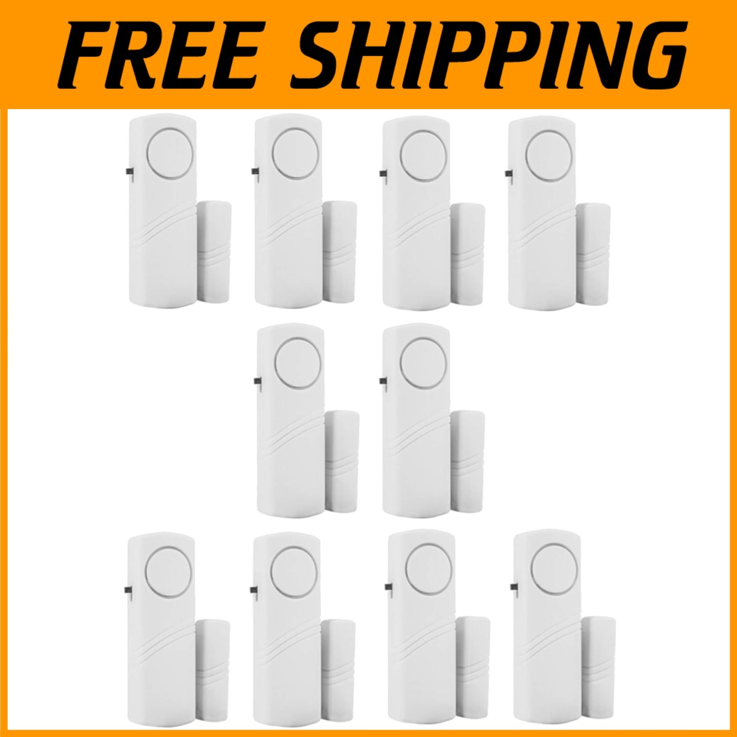 Wireless Burglar Alarm System - Pack of 10