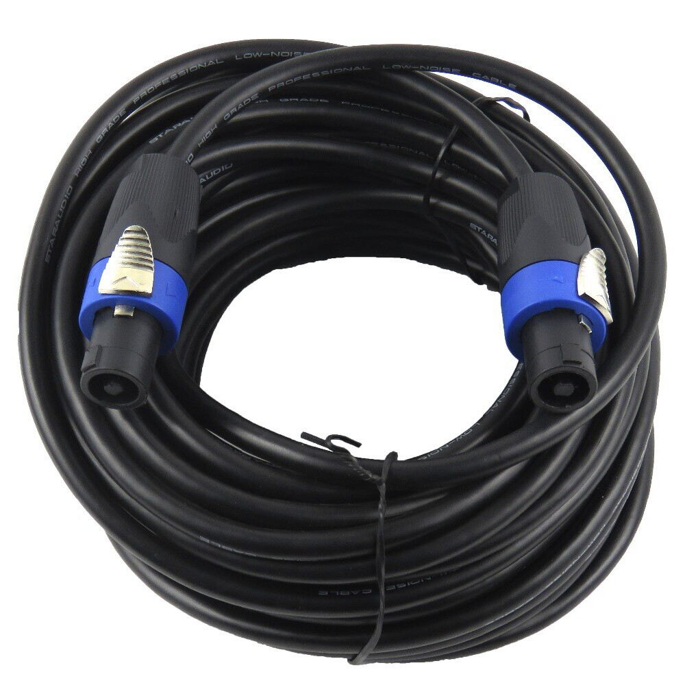 Speakon to Speakon Cable 50ft 12 Gauge AWG Wire AMP to PA Audio Speaker DJ Cable