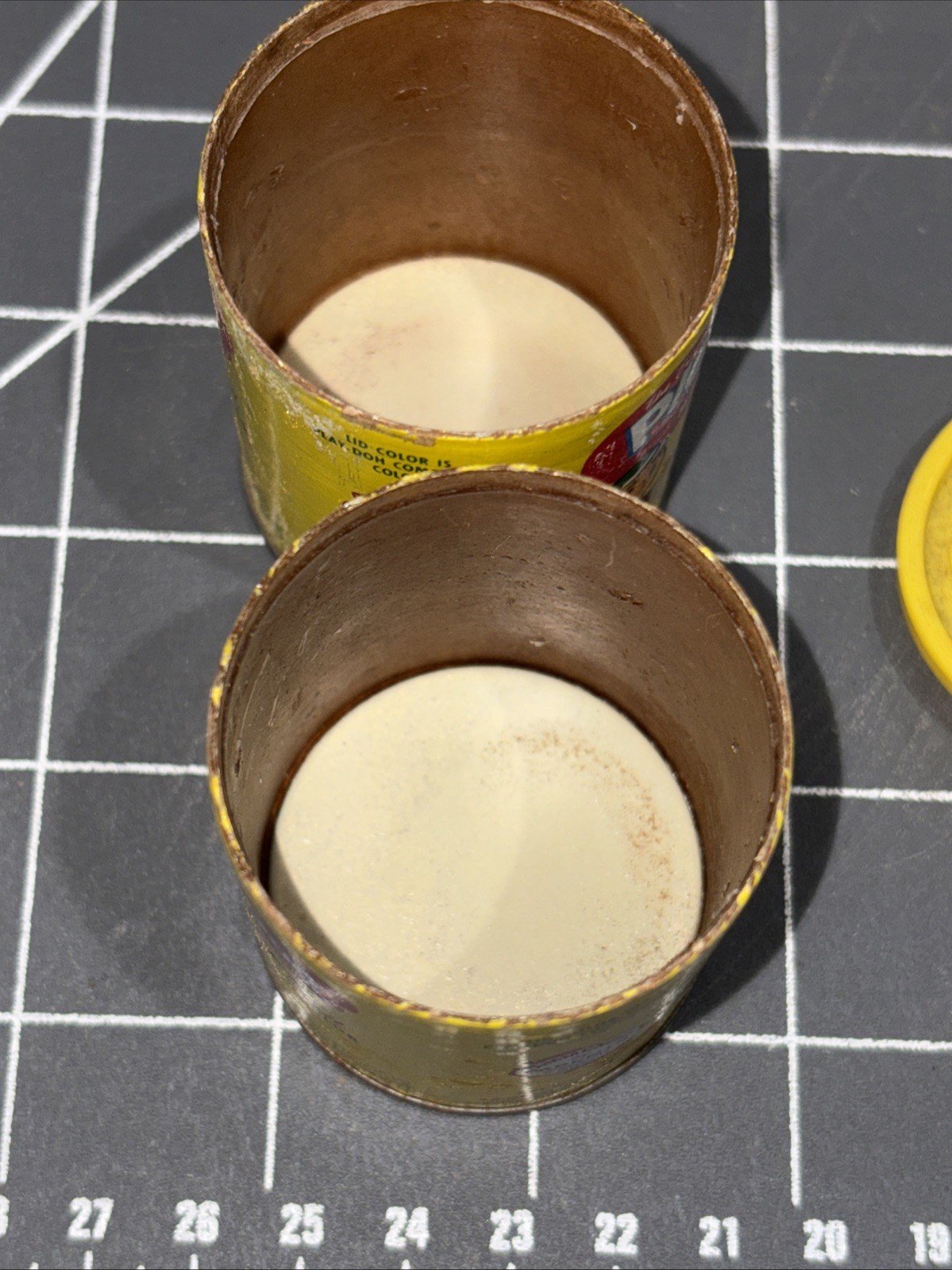 2 Original Play-Doh Vintage Empty 1962 2 Oz Cans