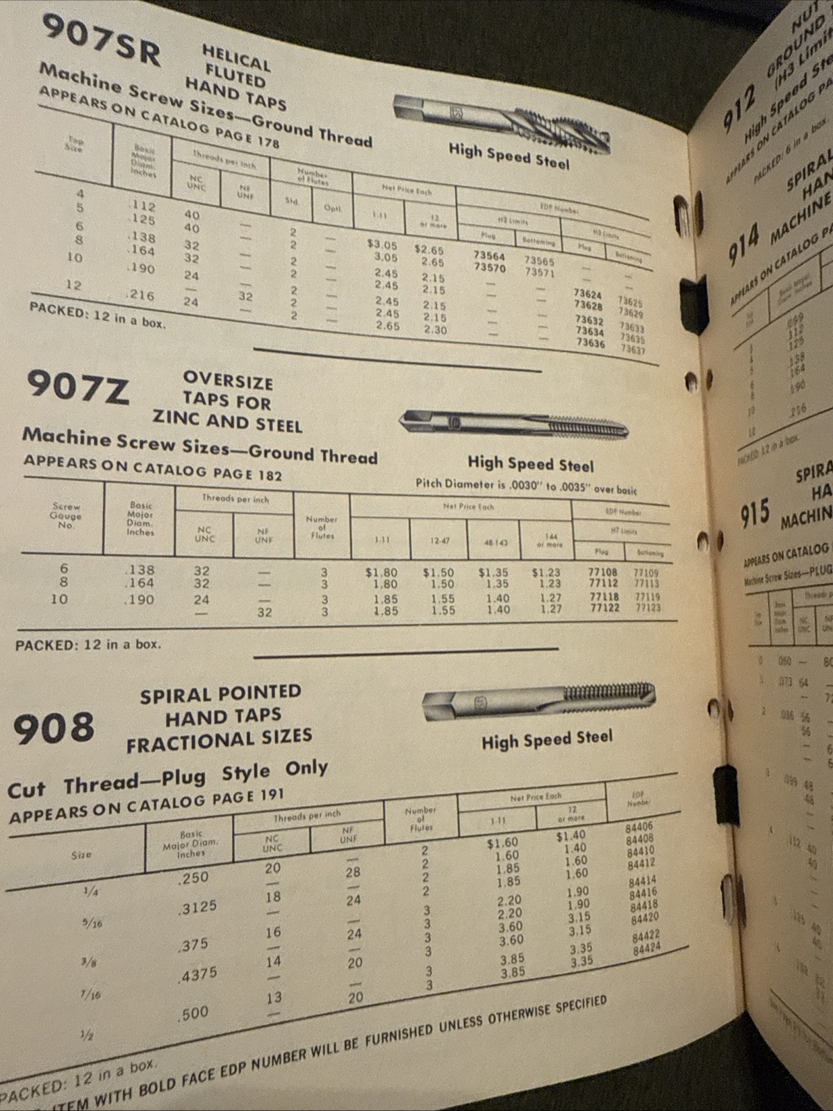 Vintage Standard Tool Co Tap & Die Tool Catalog USA 🇺🇸