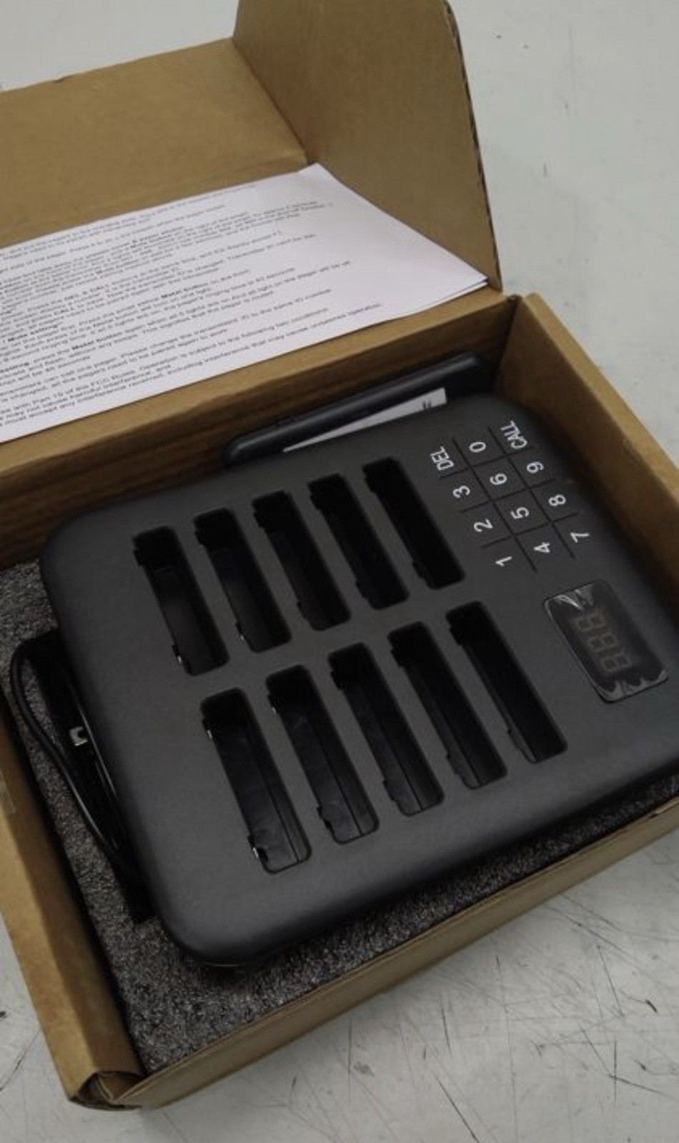 Wireless Restaurant Guest Paging System w/ Pagers & Charging Base
