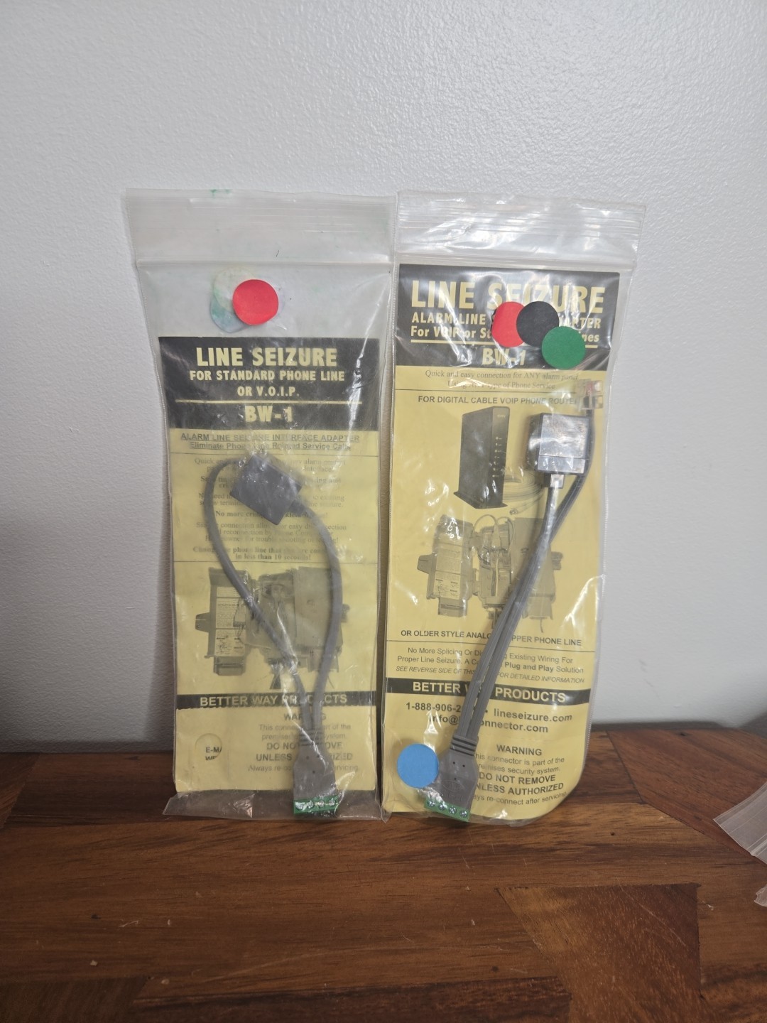 BW-1 NO SPLICE LINE SEIZURE CONNECTOR STD OR V.O.I.P INTERFACE BW1 NEW 2 Pack