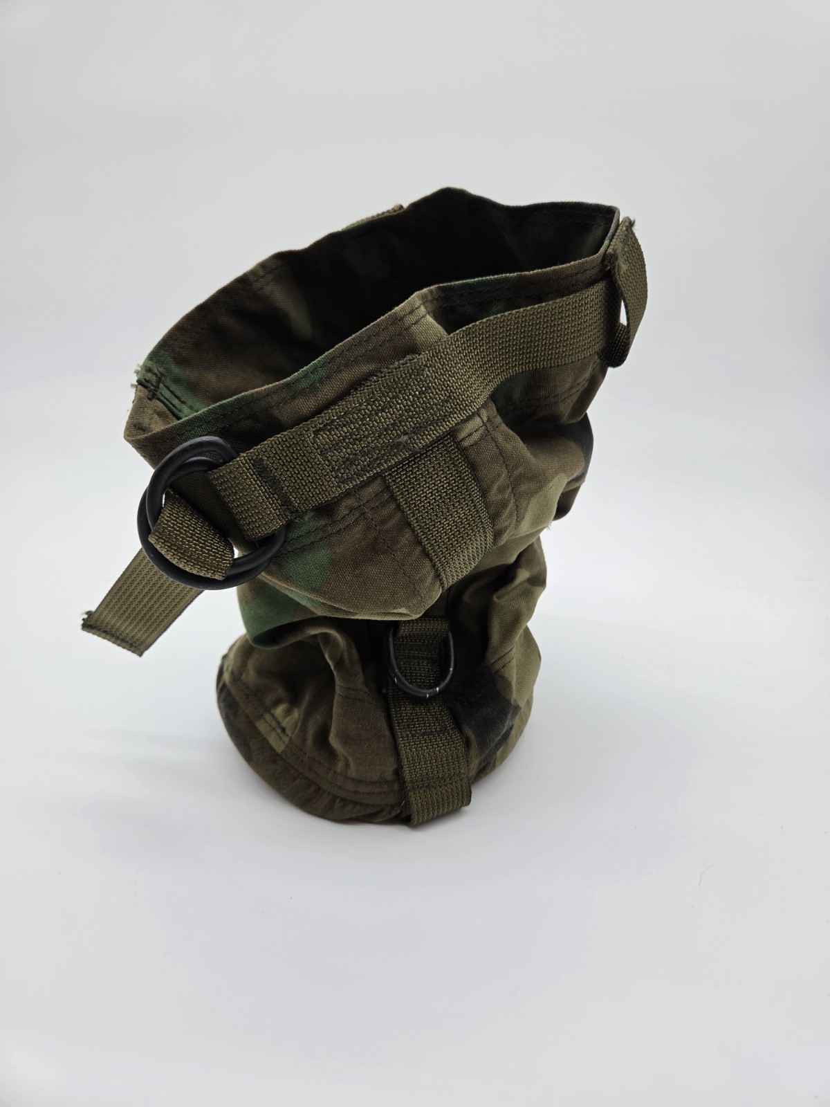 Tactical Cylindrical Rope / Drop Bag – Woodland Camo (M81 Pattern) Surplus