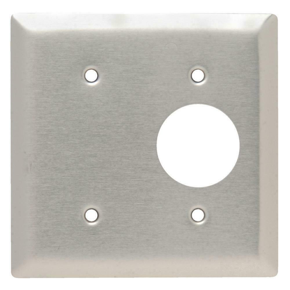 Legrand Pass & Seymour 302/304 2 Gang 1 Single Stainless Steel wall cover switch