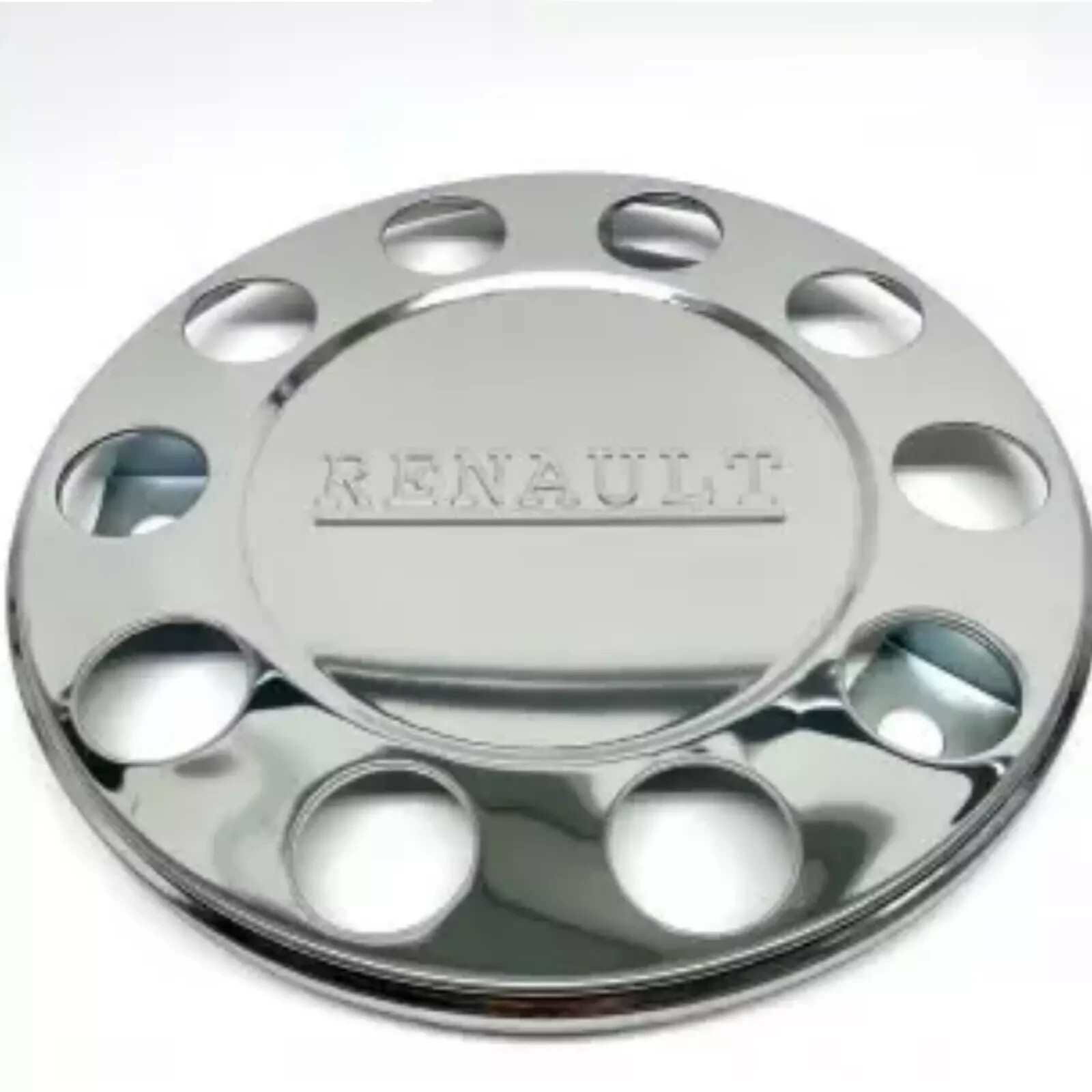 FOR RENAULT TRUCK & BUS UNIVERSAL STAINLESS STEEL 22.5" WHEEL COVERS. 1 Piece.