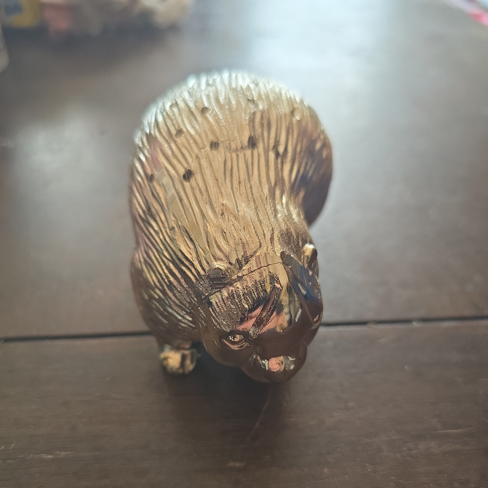 Silverplate Vintage Porcupine Charcuterie Toothpick Holder  Japan