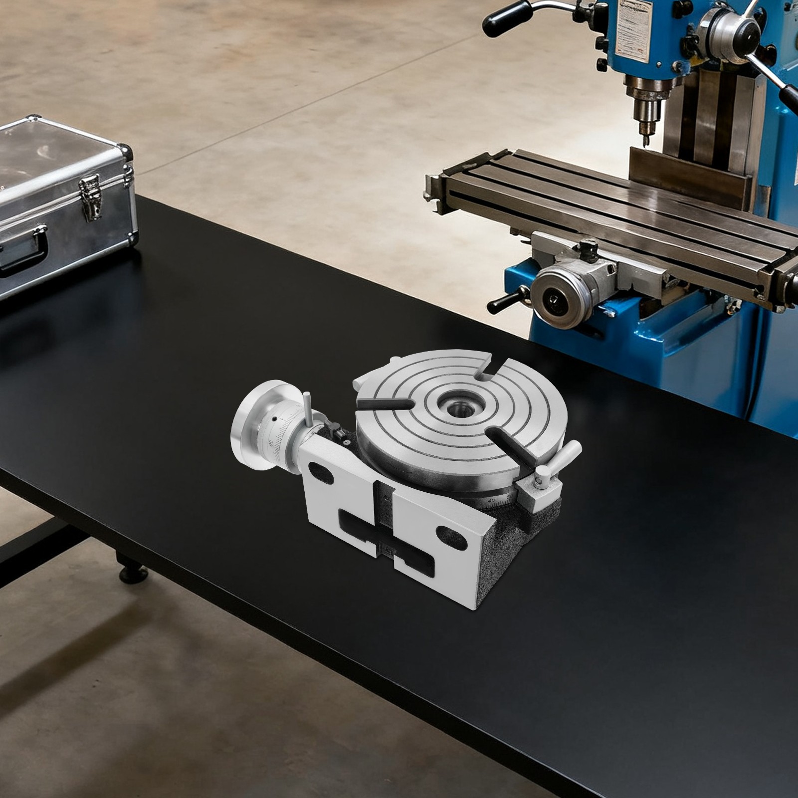 3-Slot Horizontal Vertical Rotary Table, Rotary Table for Milling Machine