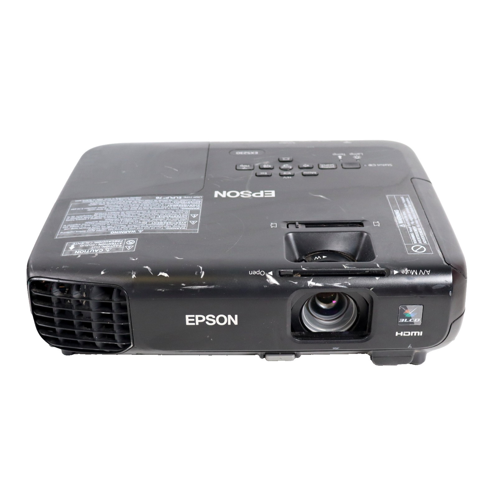 Epson EX5230 Pro 3500 Lumens XGA 3LCD Projector - TESTED AND WORKING, Scratches!