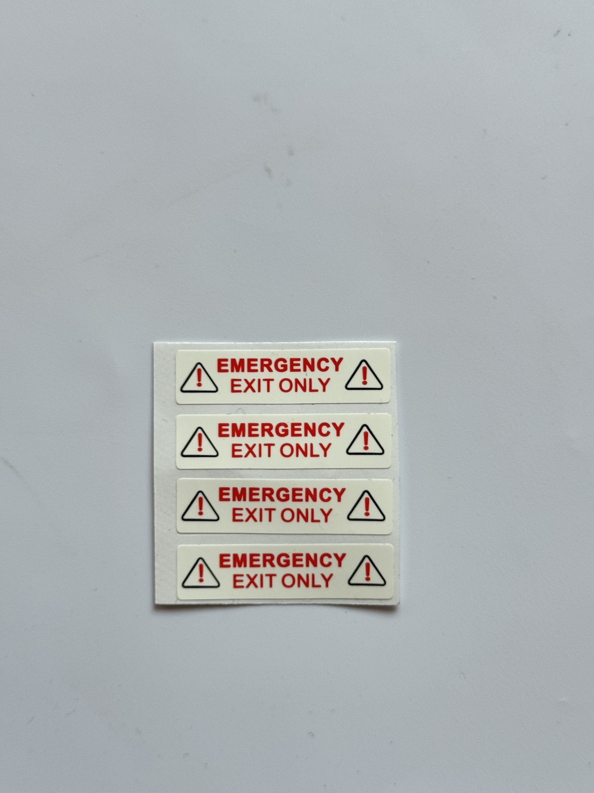 Tesla Emergency Handle Door Warning Label - Emergency Exit Only Stickers Model 3