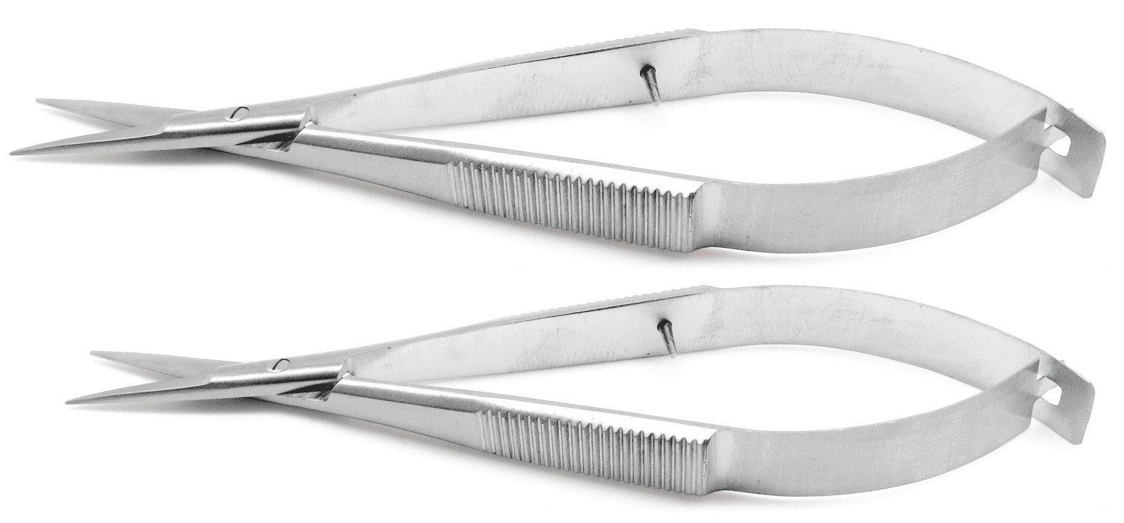 2 Pcs Castroviejo Straight Scissors Sharp/Sharp 4" & 4.5" Micro Surgery Tools