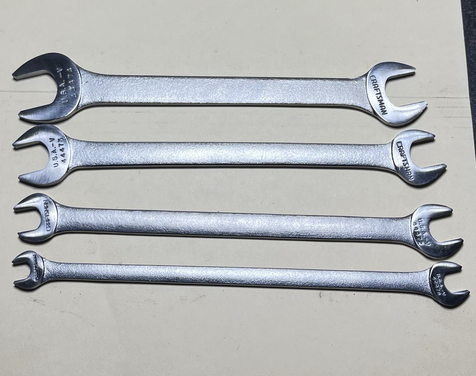 4 Craftsman Thin Valve Adjusting Wrenches V Series Used