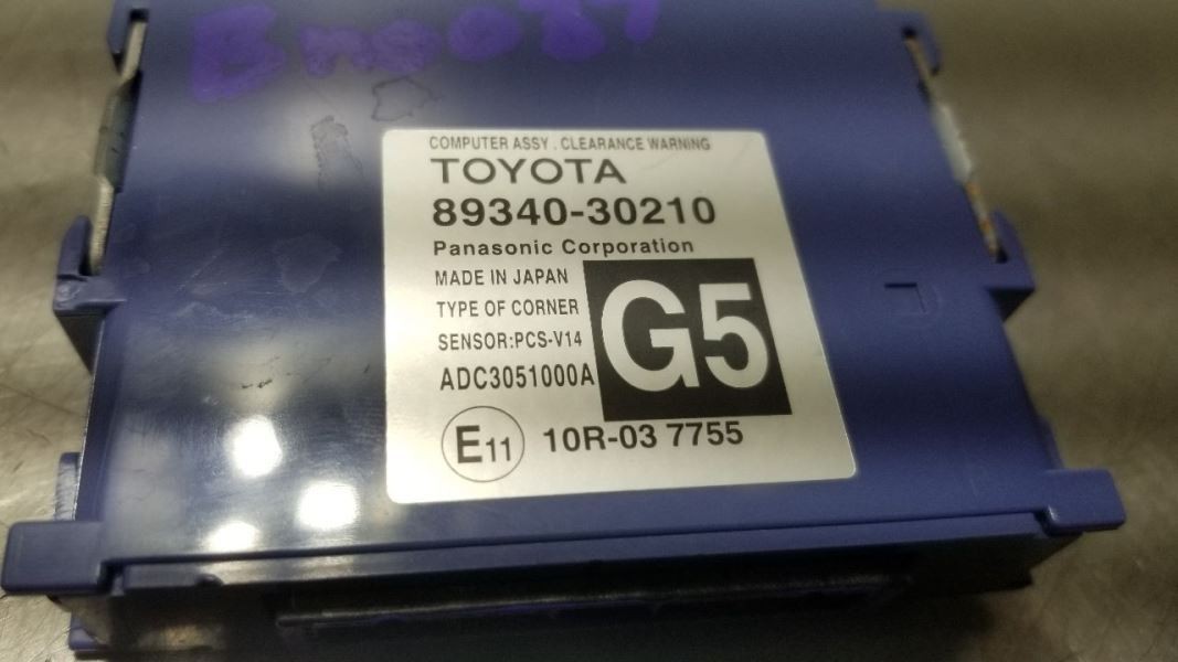 16 2016 LEXUS GS350 DRIVER PARK ASSIST CONTROL MODULE 8934030210