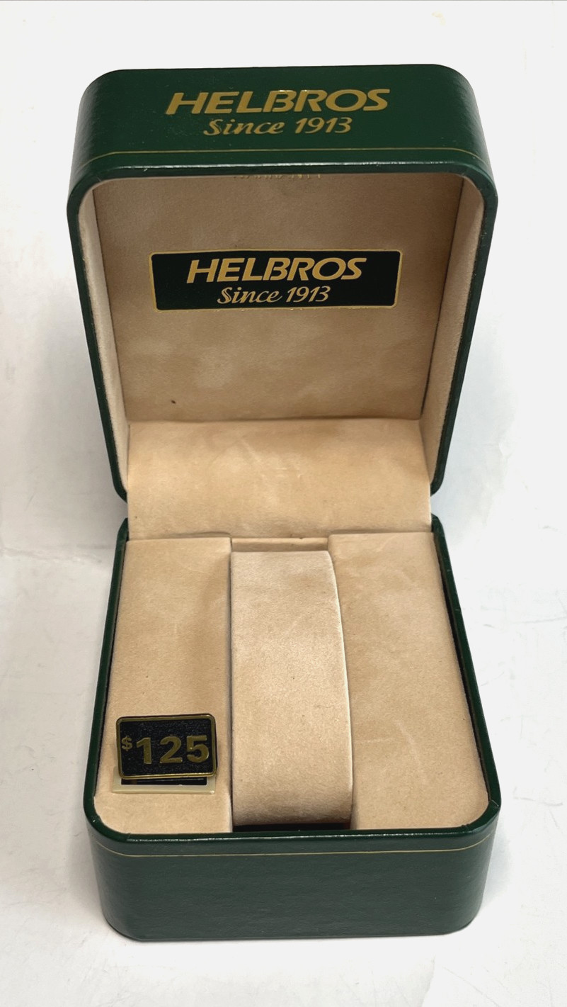 Vintage HELBROS Green LDS HARD SHELL DISPLAY BOX