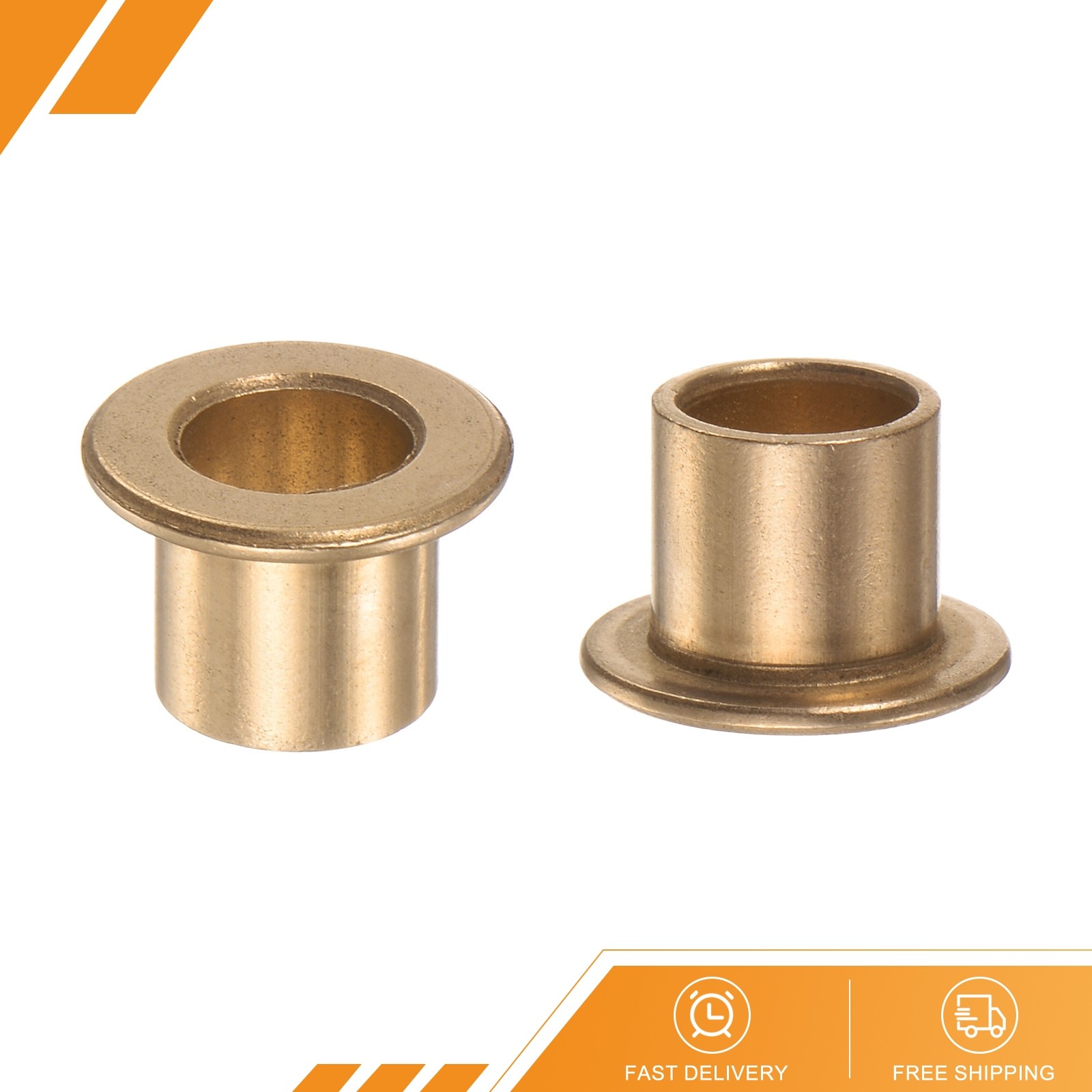 2pack Flange Bearing Sleeve 8x10x10mm Bronze Self Lubricating Bushings