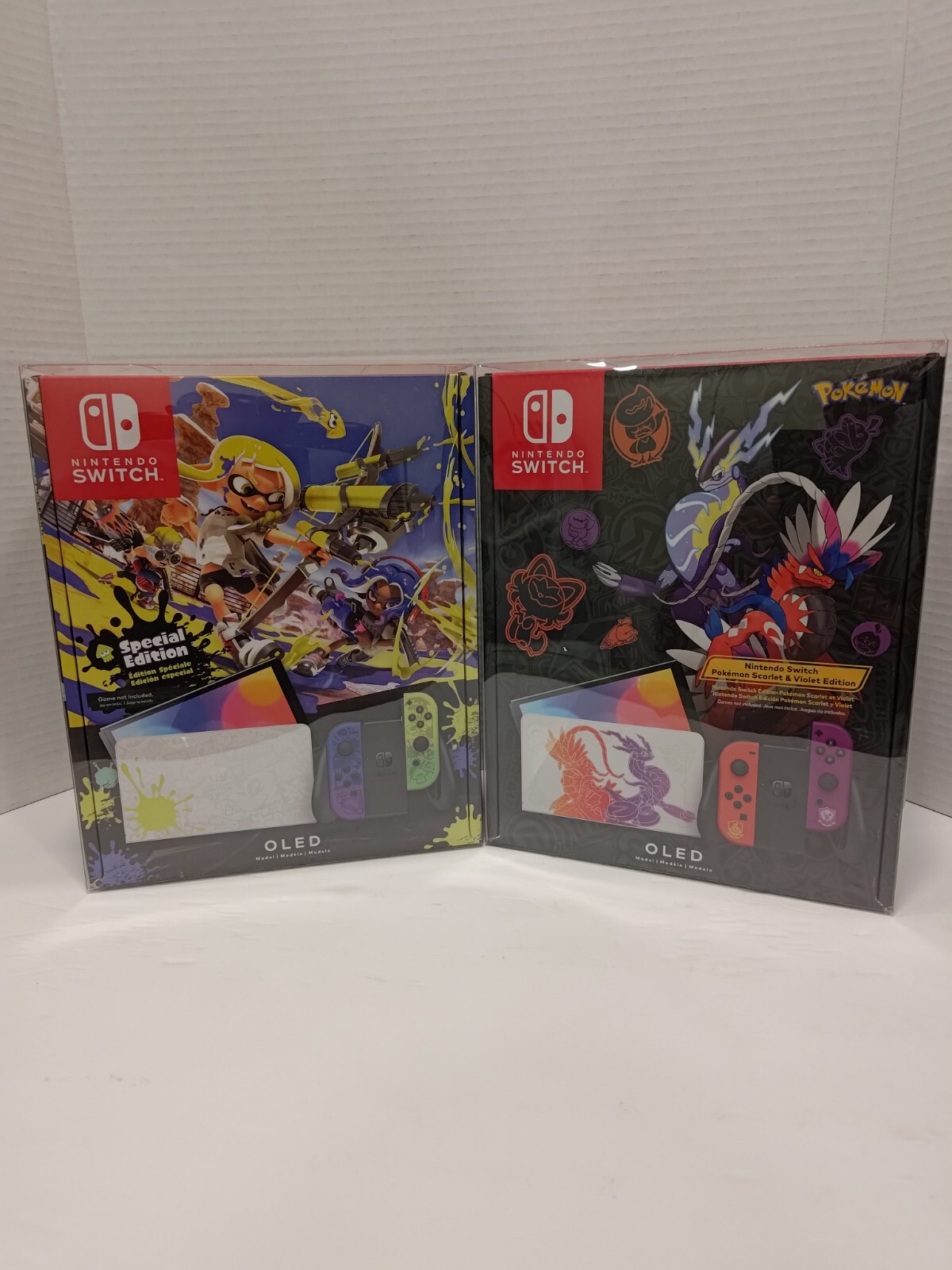 OLED Switch Console Box Protector & Display Case, Fits All OLED MARIO EDITION!