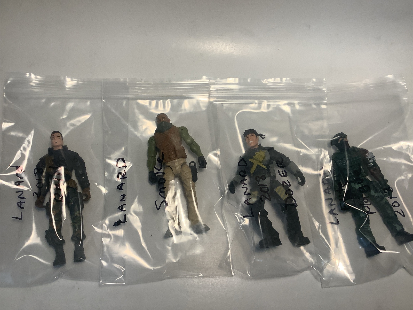 2018 Lanard The Corps Elite Force Action Figure Lot - Rain Smoke Dozer Plague
