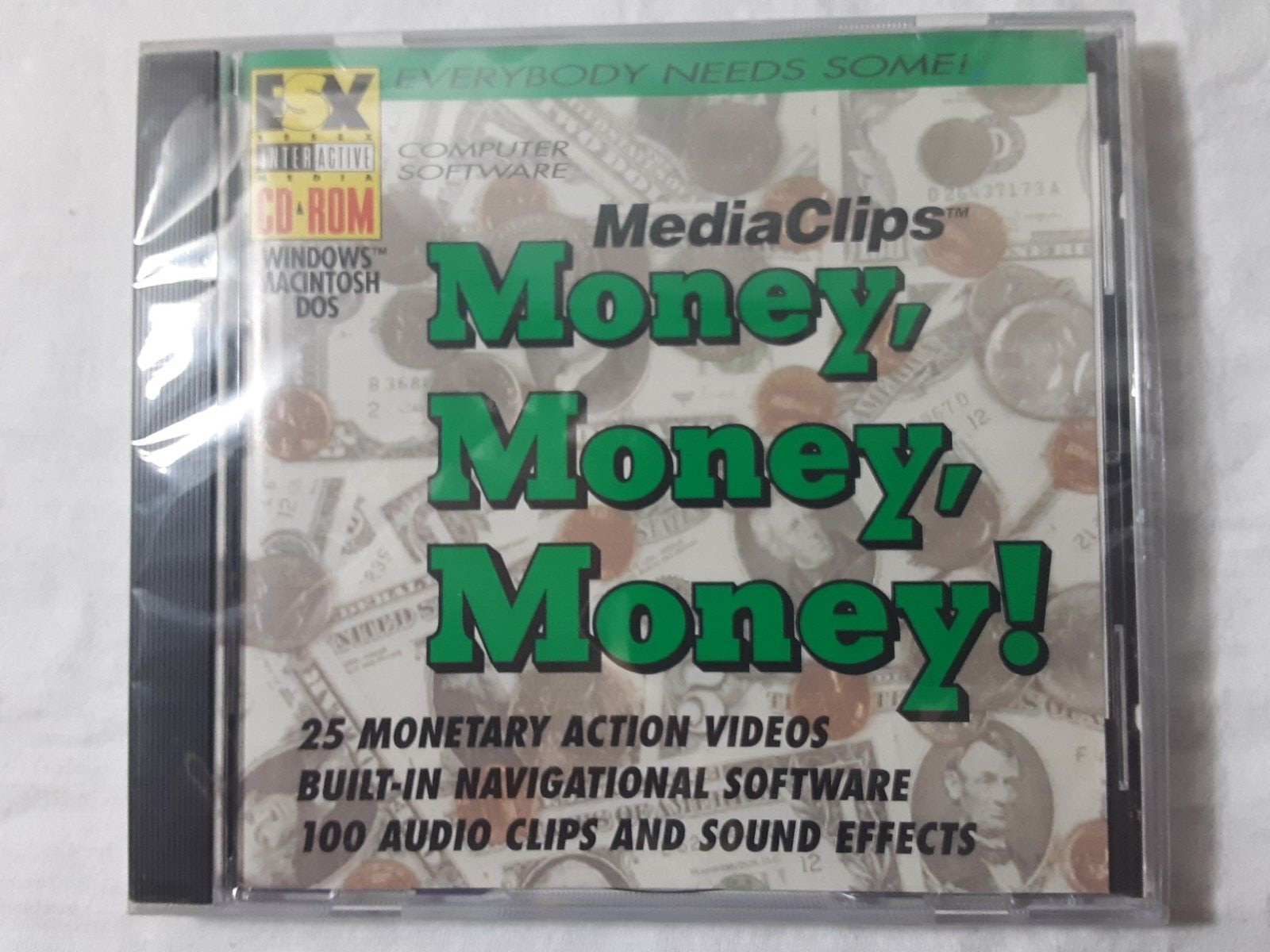 retro 1995 CD-Rom - Money Money Money! royalty free images audio video age 9 up