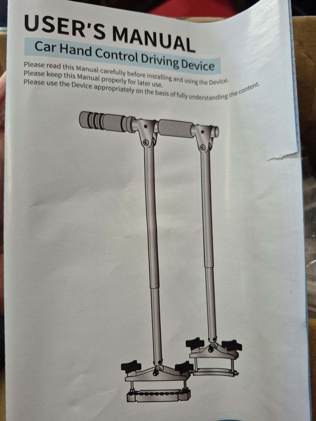 Portable Car Hand Control Driving Device. Free Shipping....