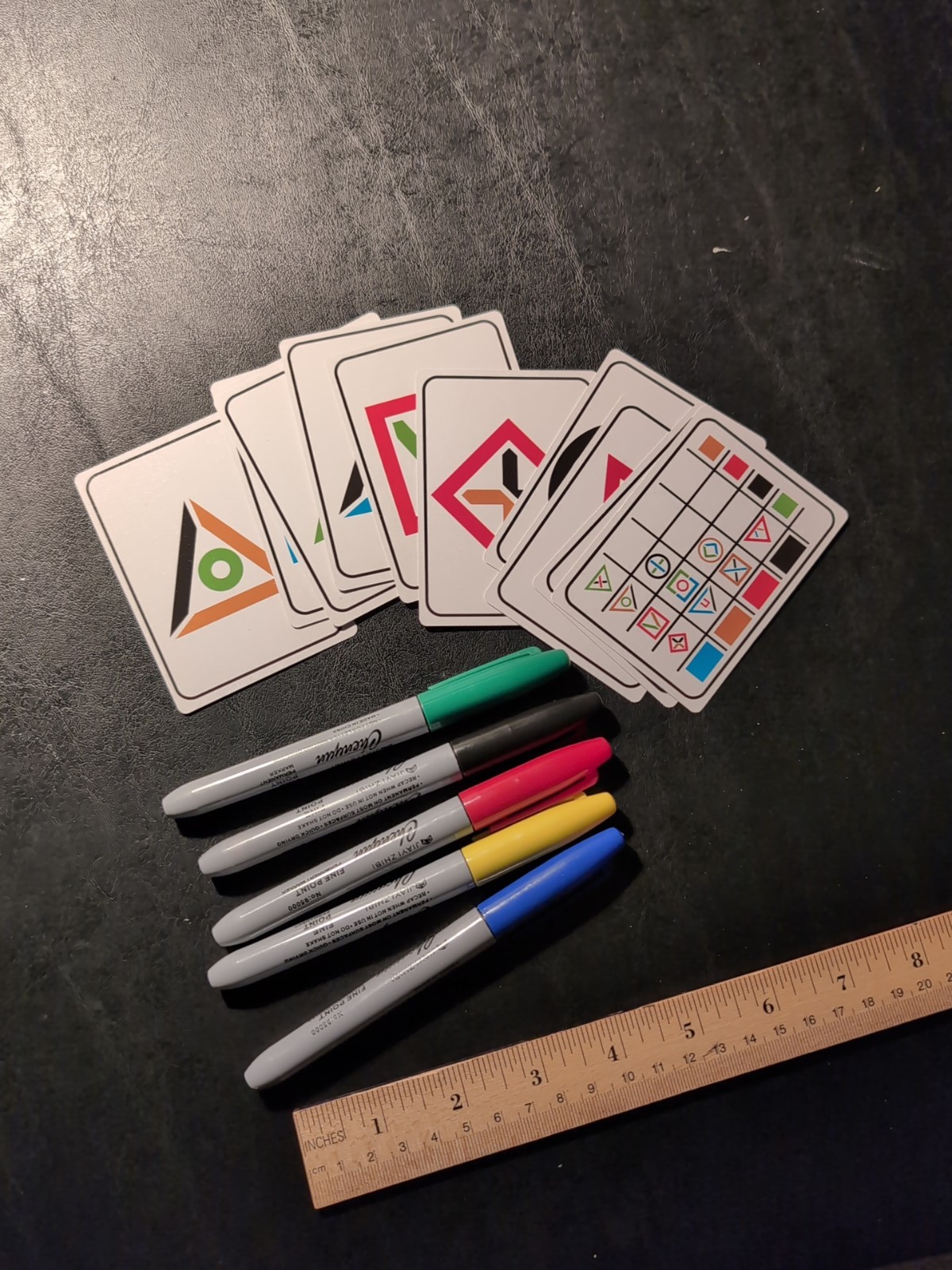 Mystery 5 Color Sharpie With Prediction Cards - No Directions