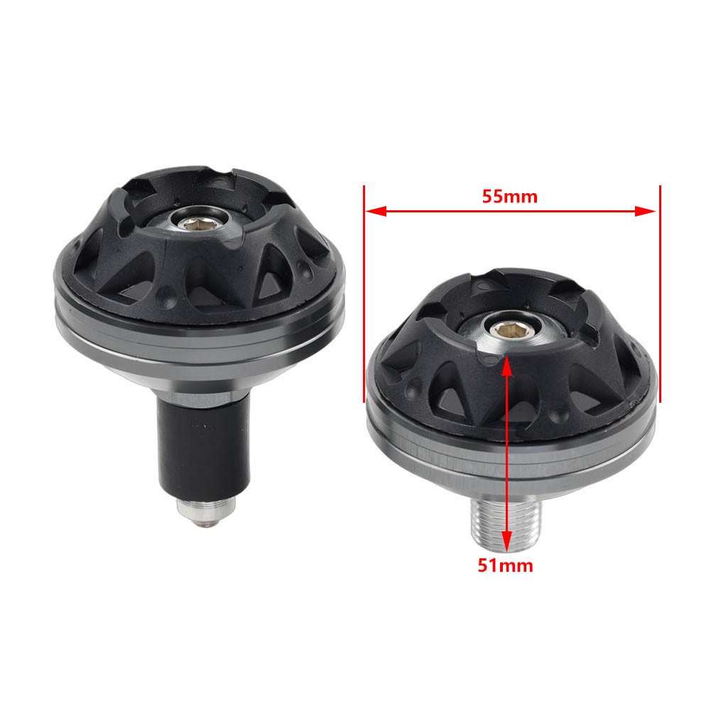 Black Front Fork Frame Slider Wheel Crash Drop Protection for Yamaha TMAX530