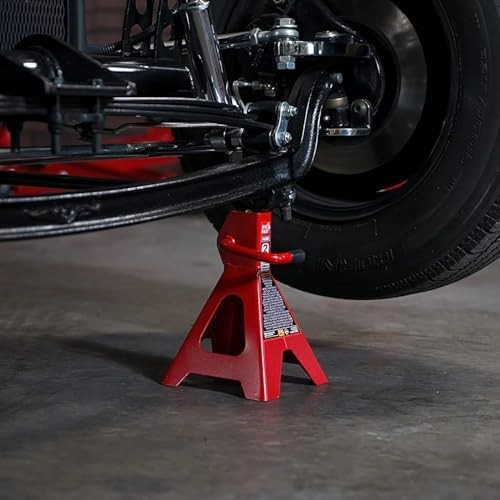 Torin Steel Jack Stands: 2 Ton (4,000 lb) Capacity, 1 2 ton Red Basic Style