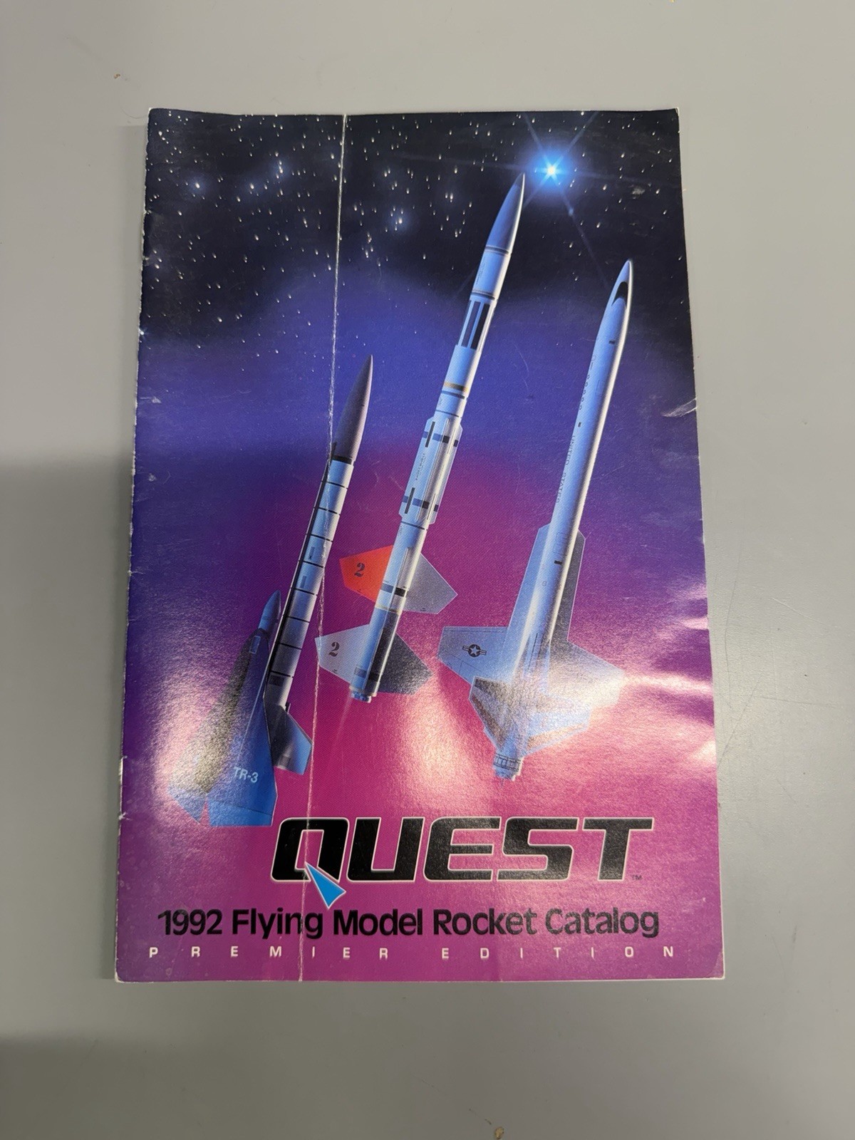 QUEST FLYING MODEL ROCKET CATALOG 1992 5” X  8.5 Size Booklet Used