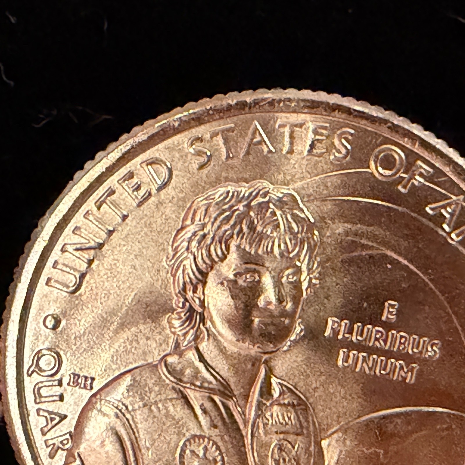 2022-P Sally Ride Quarter Major Mint Error “Ghost Comet Tail” UNC Uncirculated