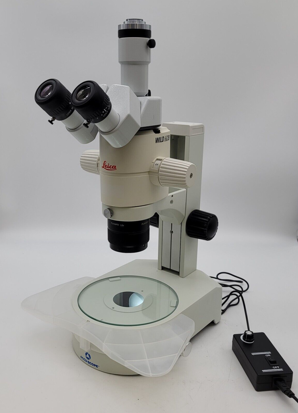 Leica Wild Microscope MZ8 With Mirror Illuminated Base
