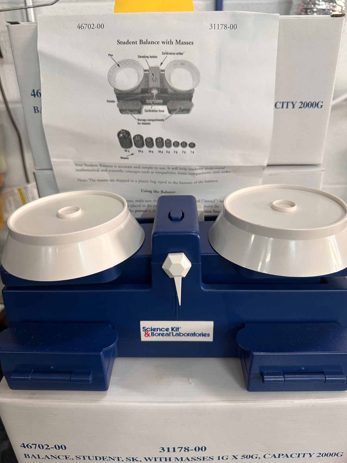4-PACK lot cience Kit Boreal Laboratories Balance Student Scale Masses 46702-00