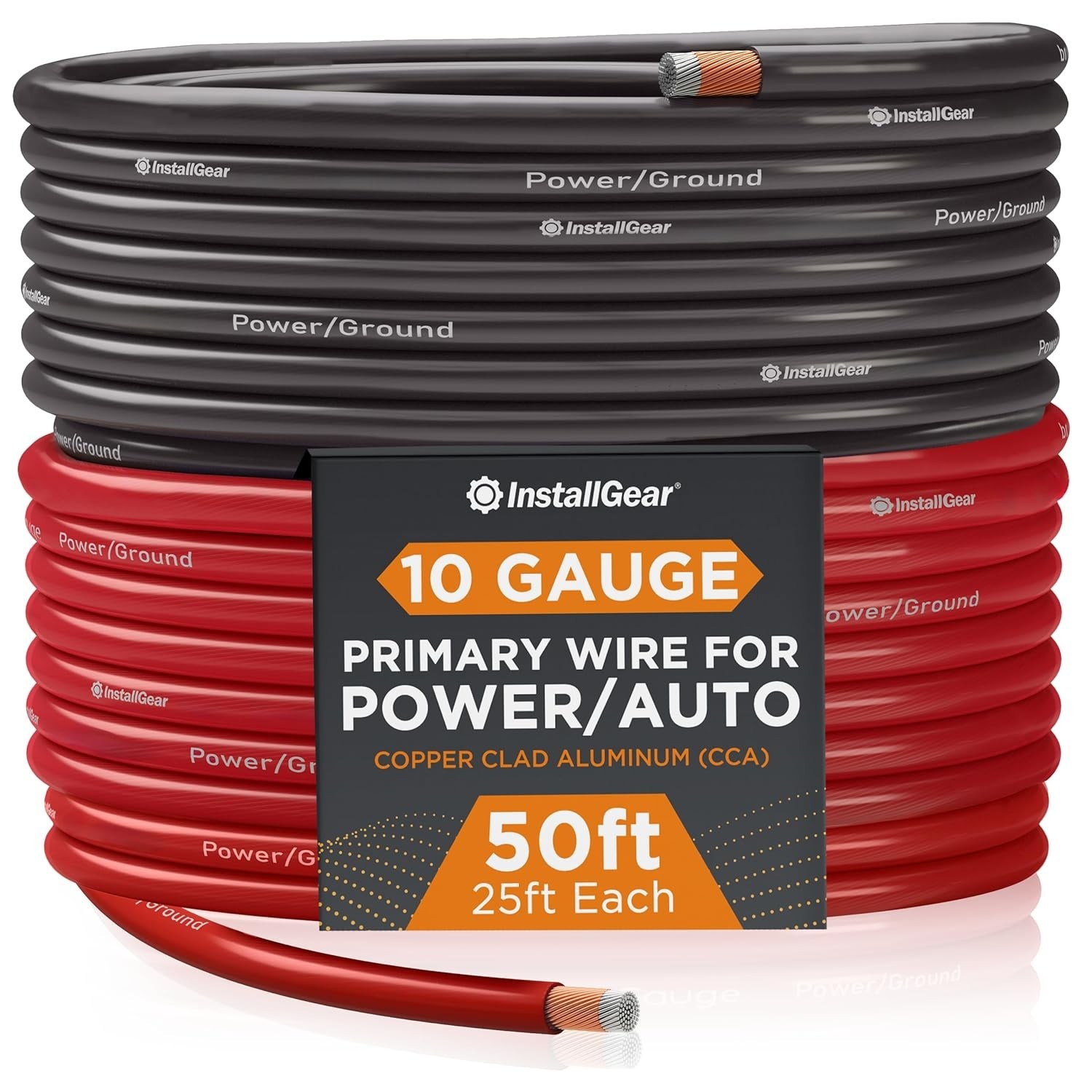 High-Performance 4 Gauge Battery Cable - 50ft CCA Copper Wire for Optimal Wiring