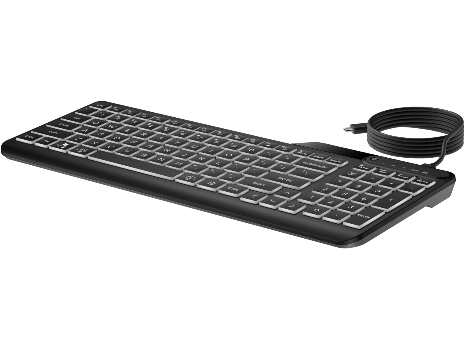 HP 400 Backlit Wired Keyboard