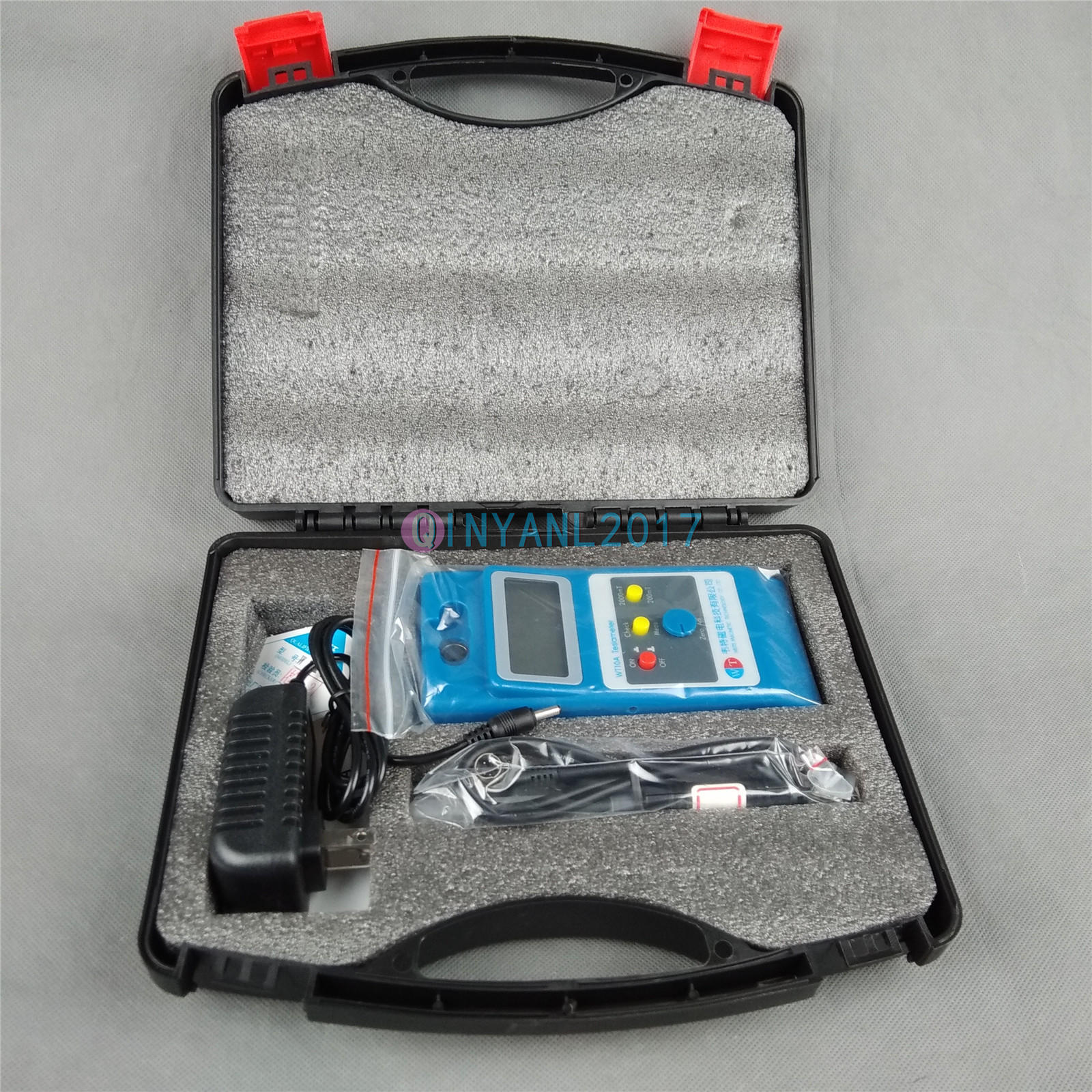 NEW WT10A LCD Tesla Meter Gaussmeter Surface Magnetic Field Tester+Ns Function