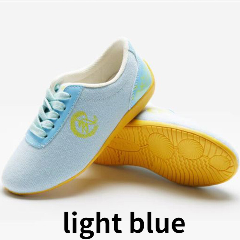 Mens Boys Training Shoes Cloth Faux Leather Spliced Martial Art Tai Chi Sports