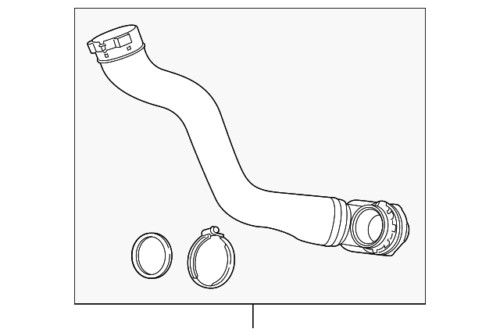 GM OEM 11-13 Regal Cooling Intercooler-Air Inlet Tube 23163572