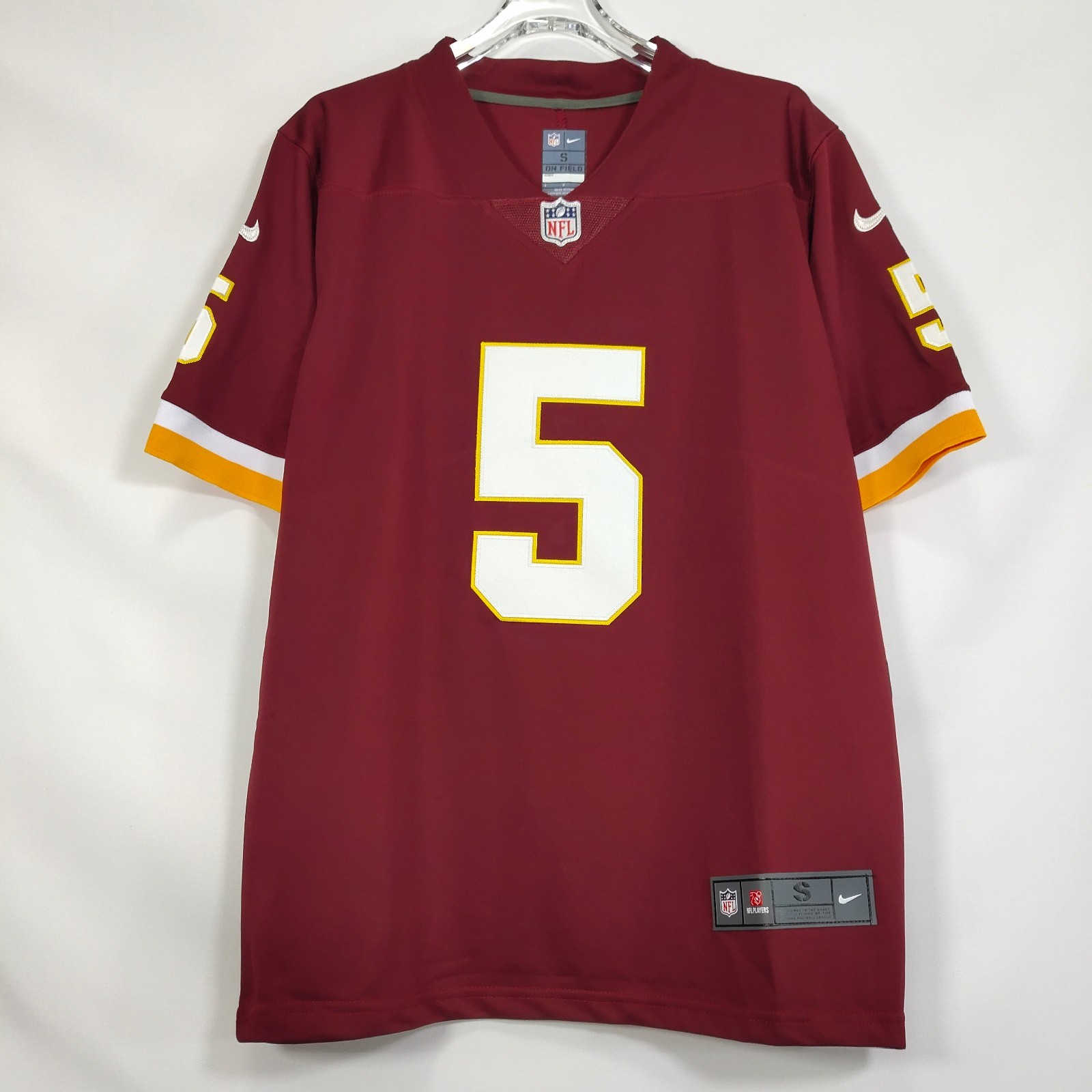 Jayden Daniels #5, jersey, red, embroidered, S-4XL