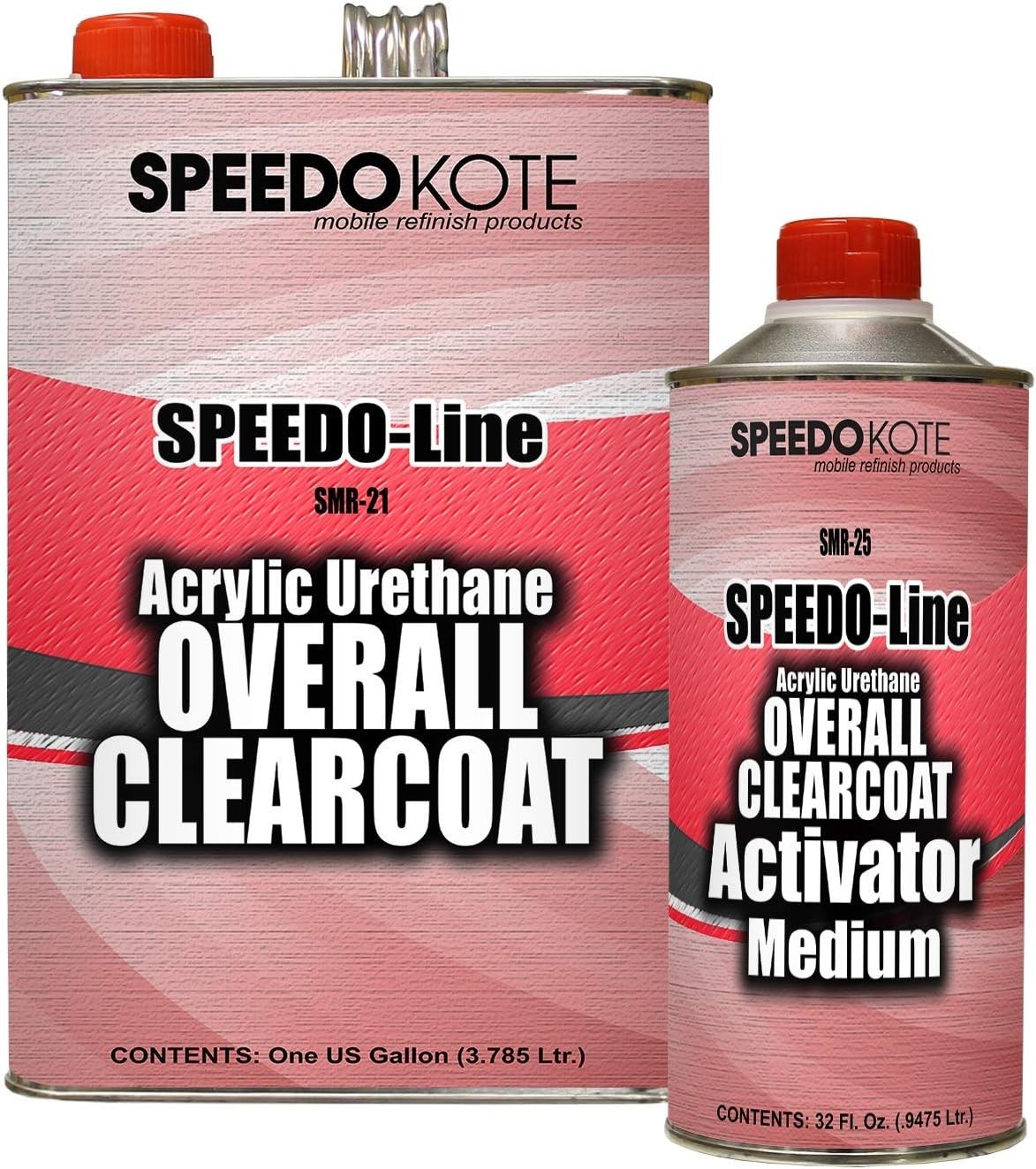 Speedokote High Gloss Urethane Clear Coat SMR-21/25 4:1 Gallon Automotive Paint