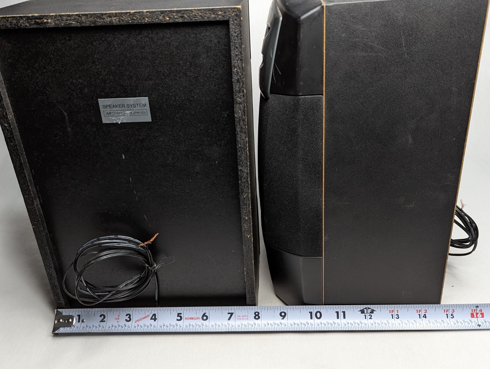 Impedance Speaker Pair Wired 8 Ohms - Tested and Works
