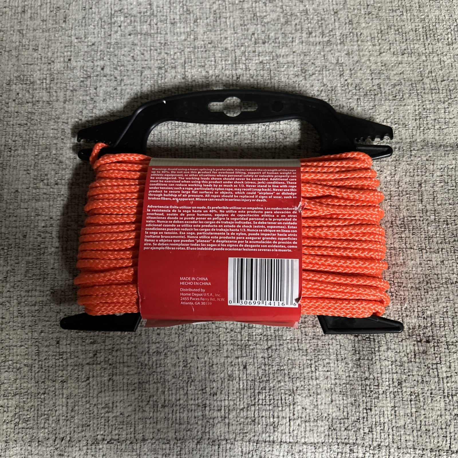 Everbilt Neon Cord 100% Diamond-Braid Poly 5/32" x 75'