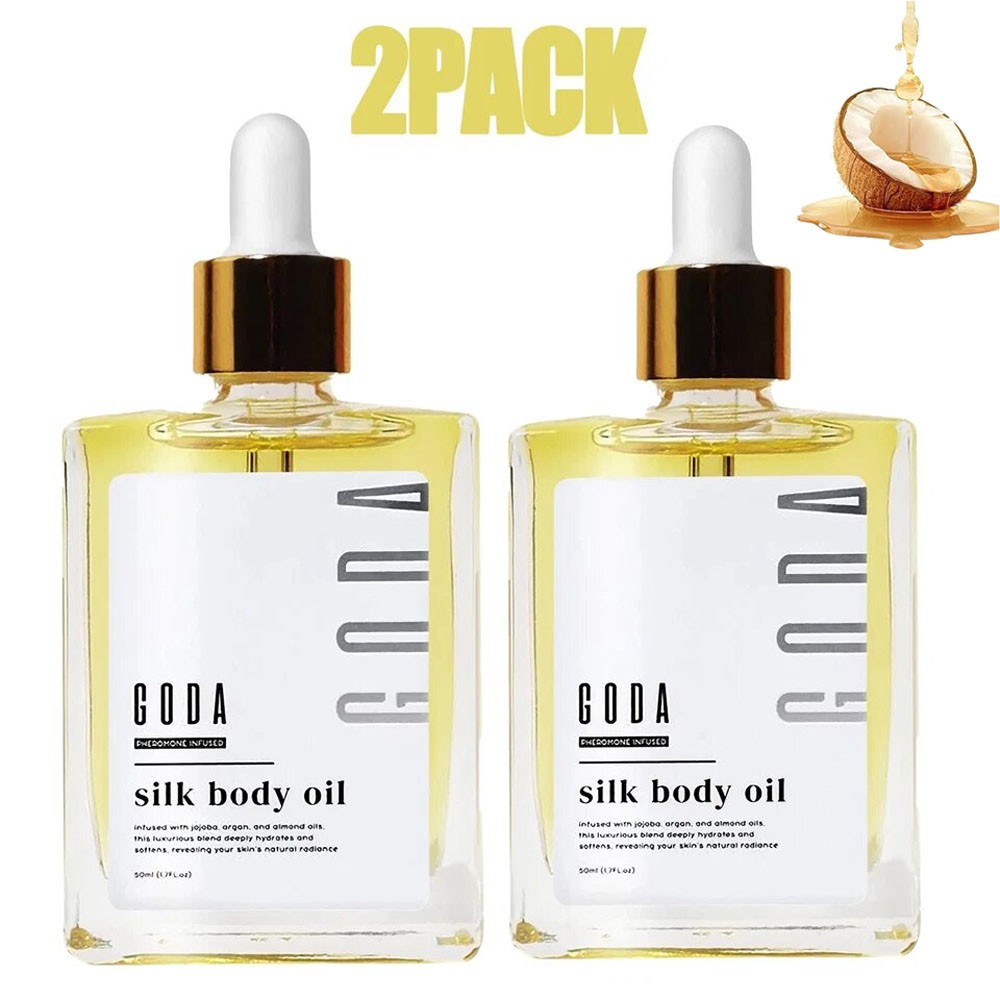 2X GODA Silk Body Oil,Silk Body Oil,Goda Perfume Oil,Bath&Shower Oil Smooth Skin