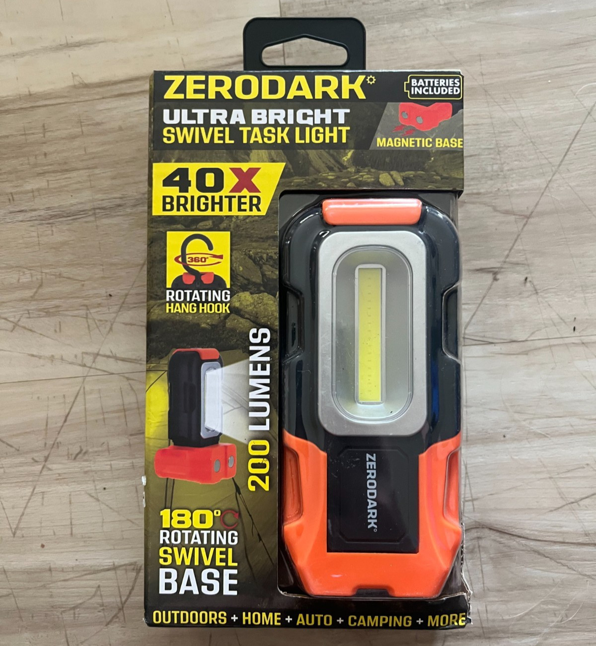 Aduro Zero Dark Ultra Bright Swivel Task Light 200 Lumens Flashlight