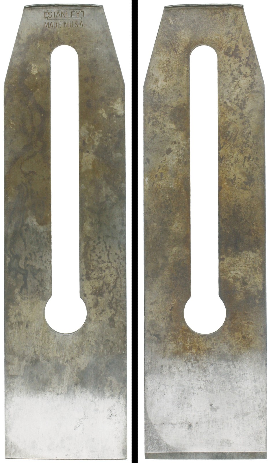 Notched Rectangle Cutting Iron for Stanley No. 4 or 4 C Planes - mjdtoolparts