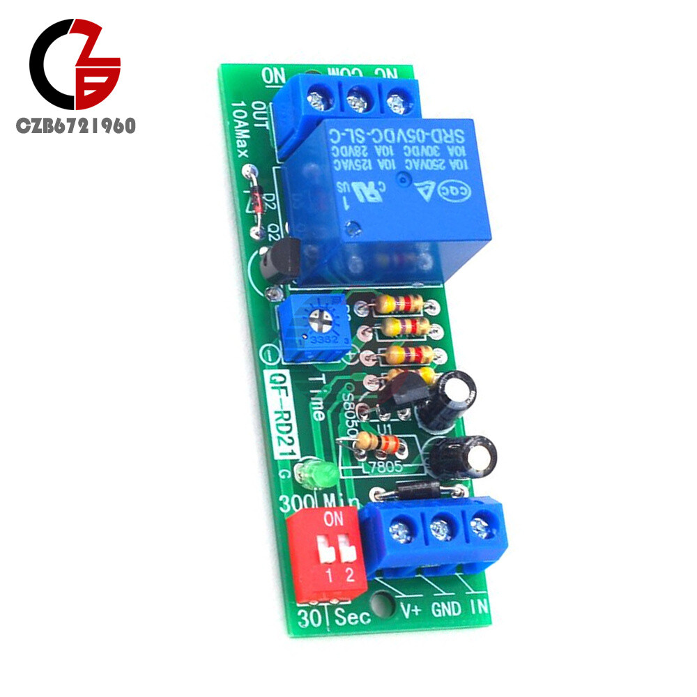 DC 5V/12V/24V Adjustable Time Delay Timing Timer Relay Switch Turn ON/OFF Module