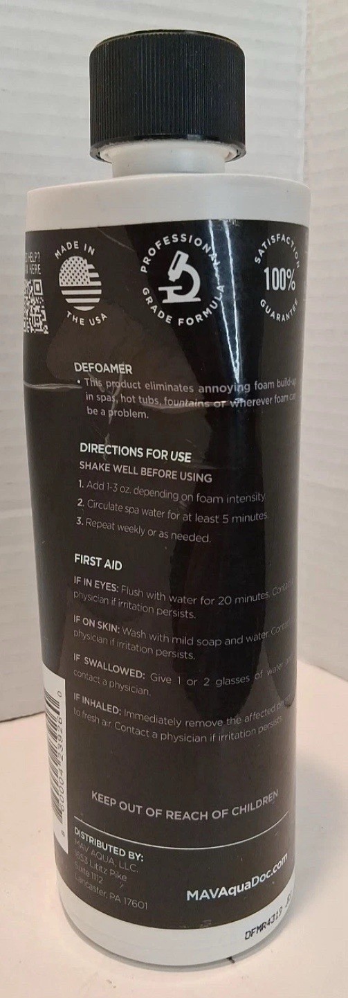 Mav Aquadoc Professional Natural Enzyme Spa & Hot Tub Care 16 oz NEW