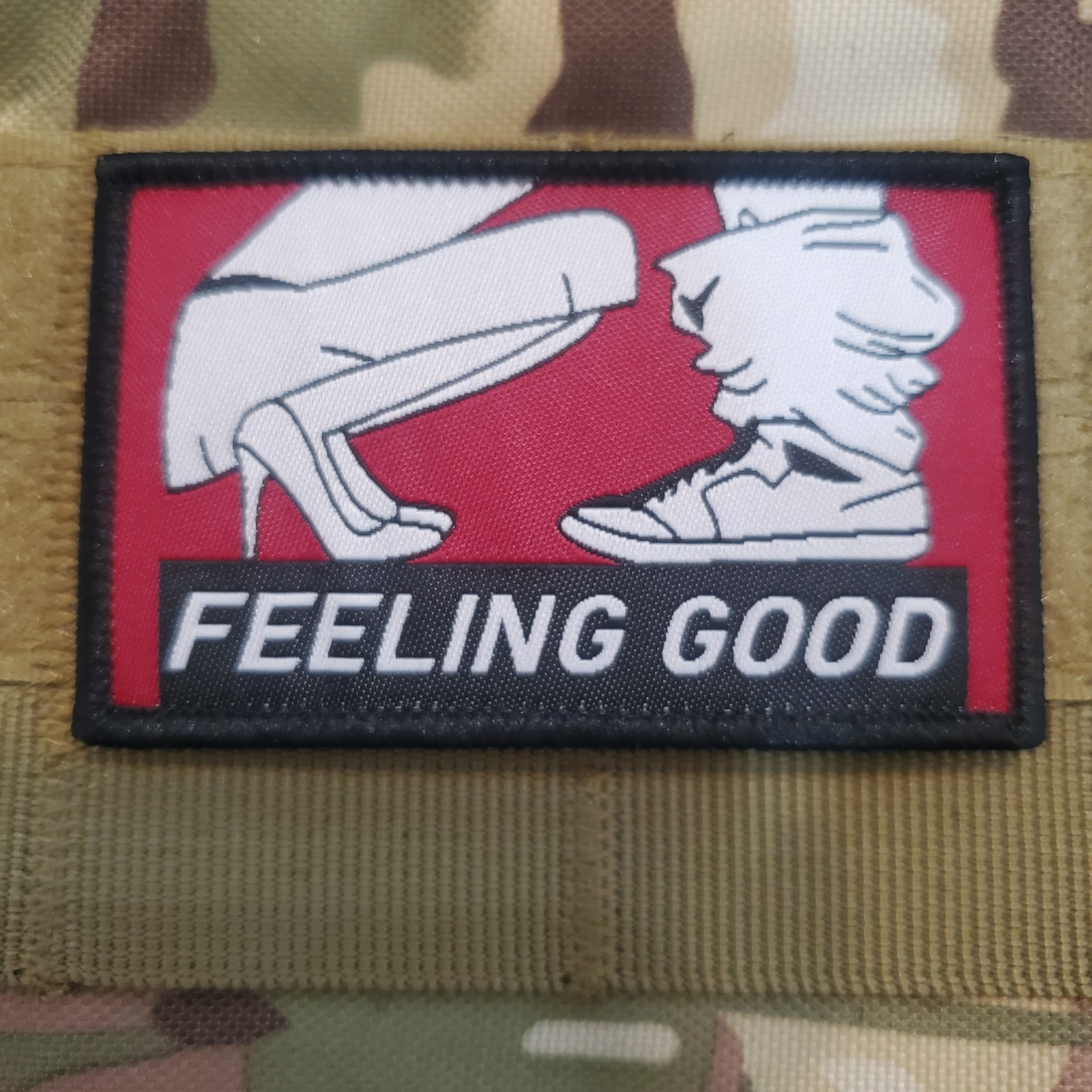 FEELING GOOD Sarcastic Tactical Morale Patch Hook and Loop