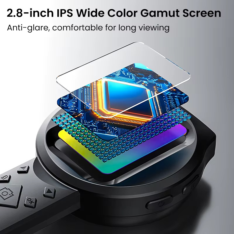 2.8'' IPS Digital Magnifier HD 1080P 100X Portable Microscope Handheld Mignifyin
