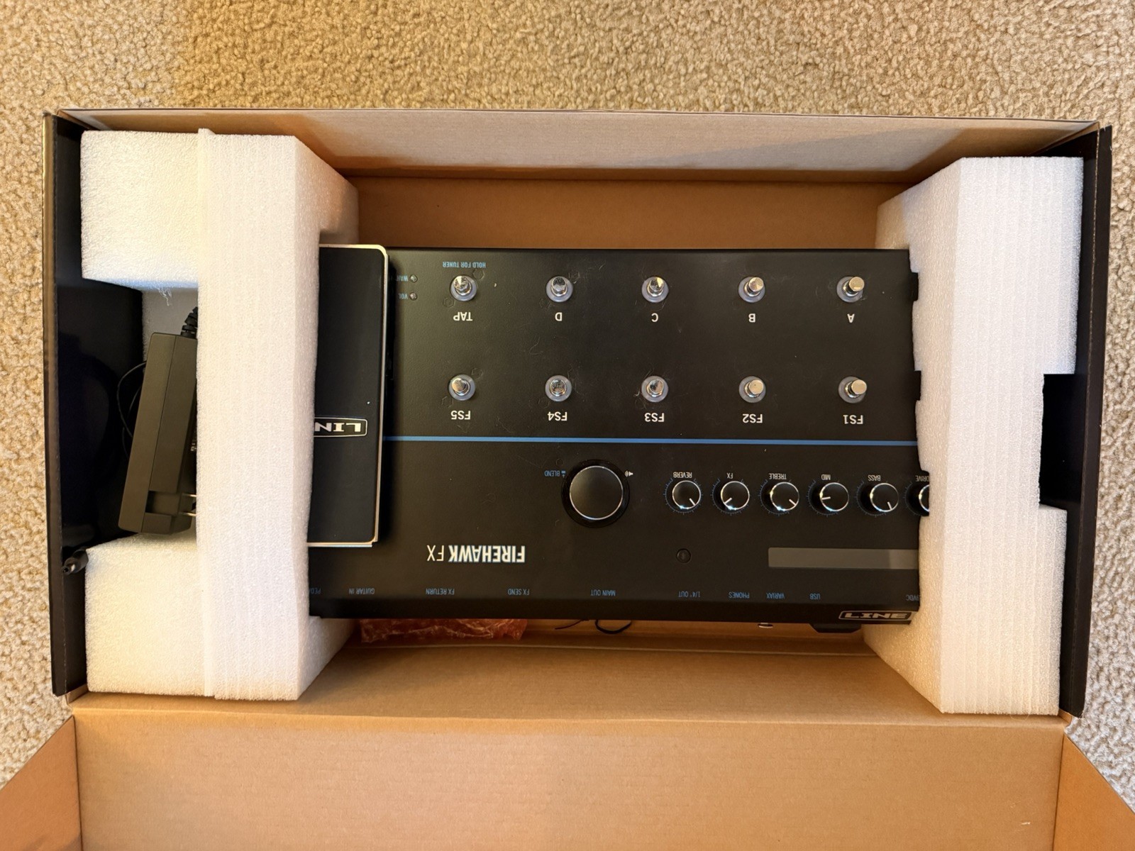 Line 6 Firehawk FX Multi-Effects Guitar Effect Pedal in box